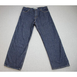 Faded Glory Jeans Mens Size 36 X 30 Blue 100% Cotton Relaxed Fit Straight Leg
